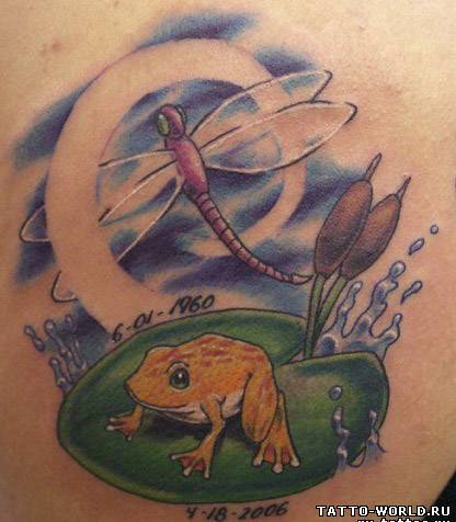 Tattoo frog,frogs tattoo,tatu legushek,nakolki legushek,f...